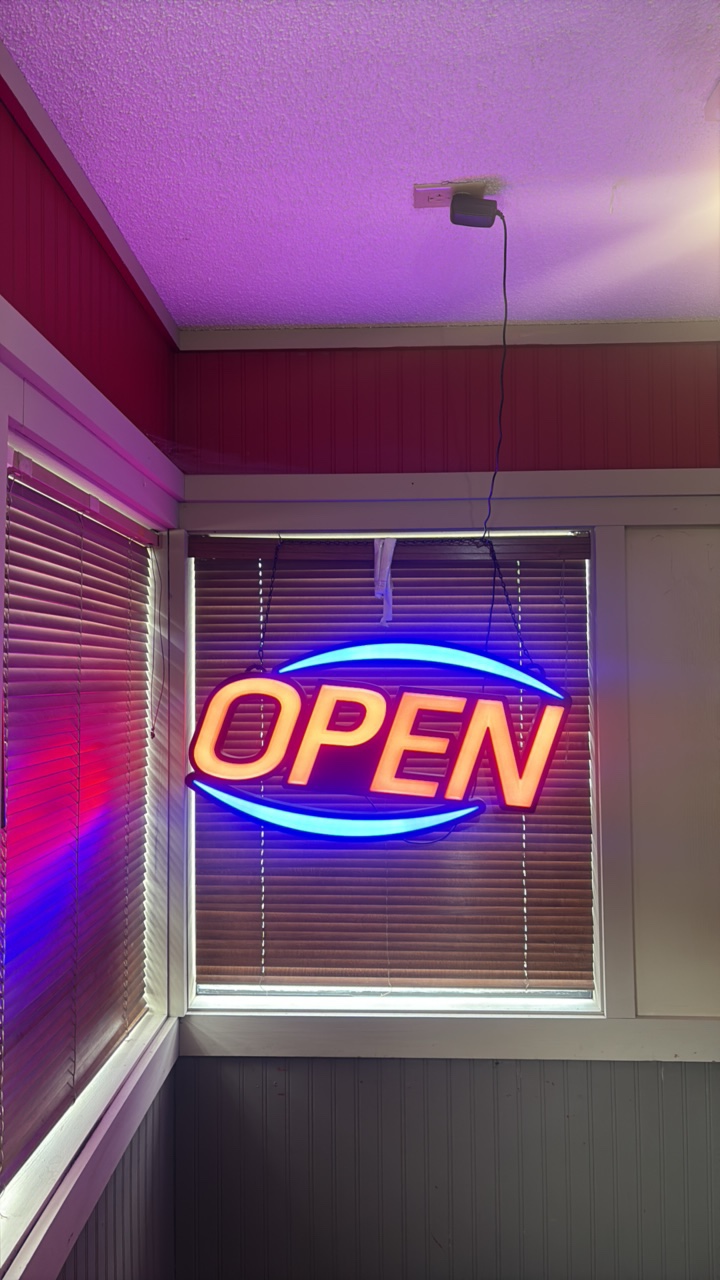 MaxLit oval LED OPEN sign