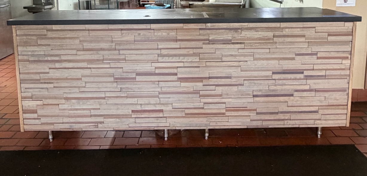 9 Foot Wood POS Counter