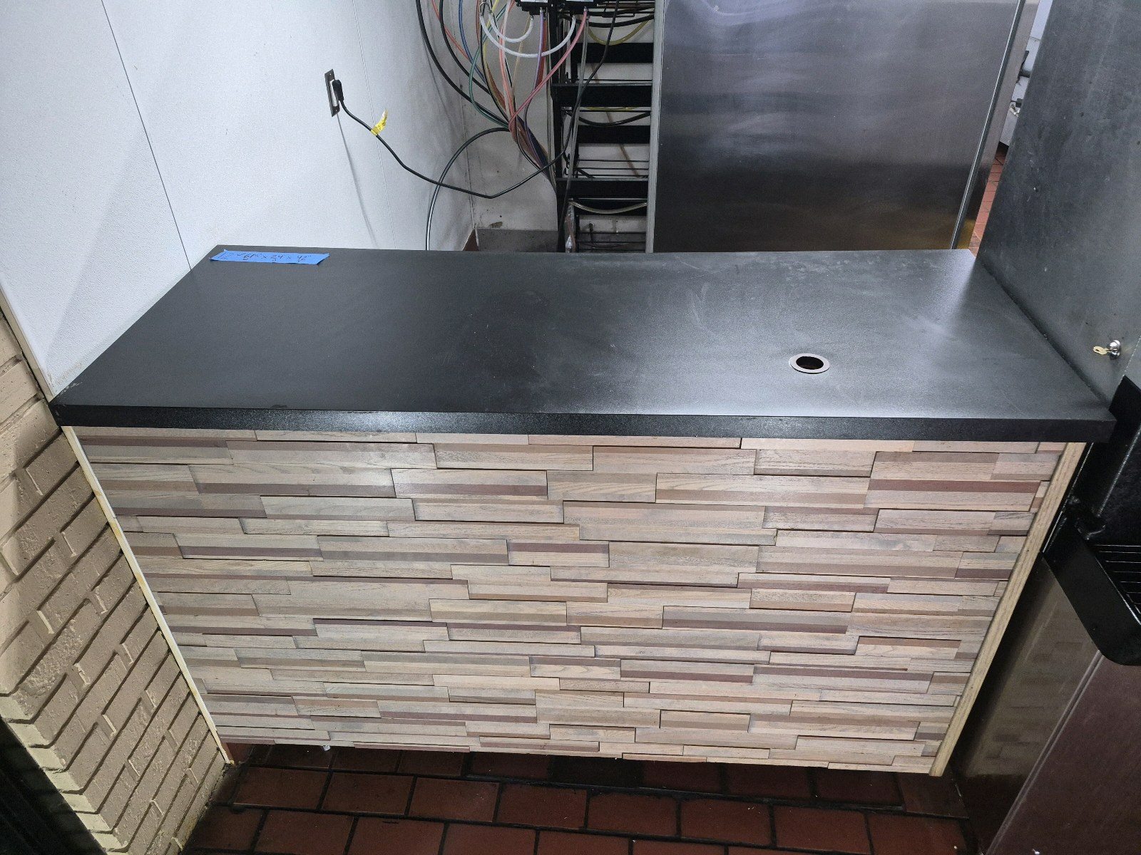 POS wood counter