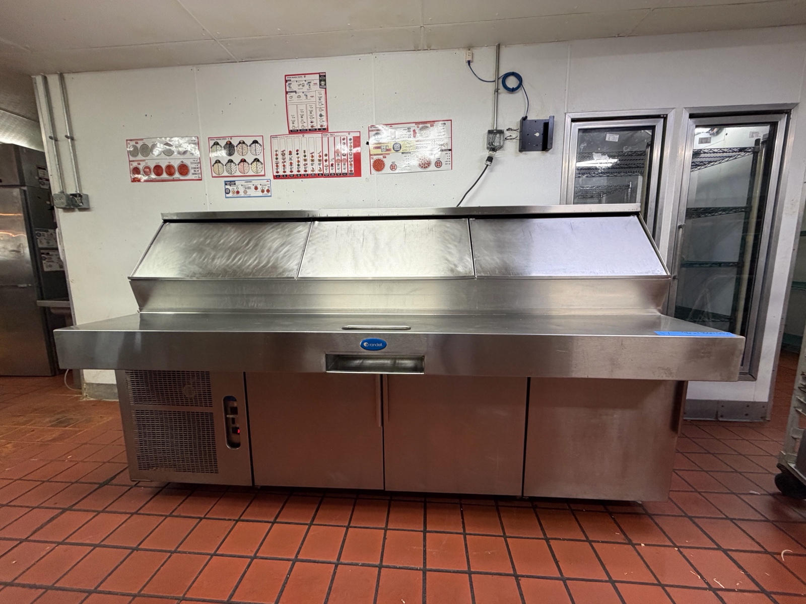 Randell 3-door Portable Cold holding Prep Table