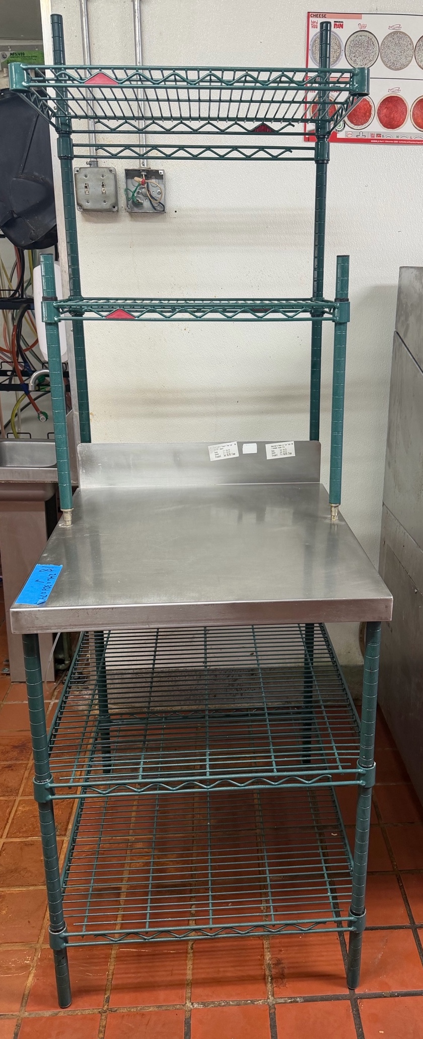 Metro NSF prep work station w SS work table