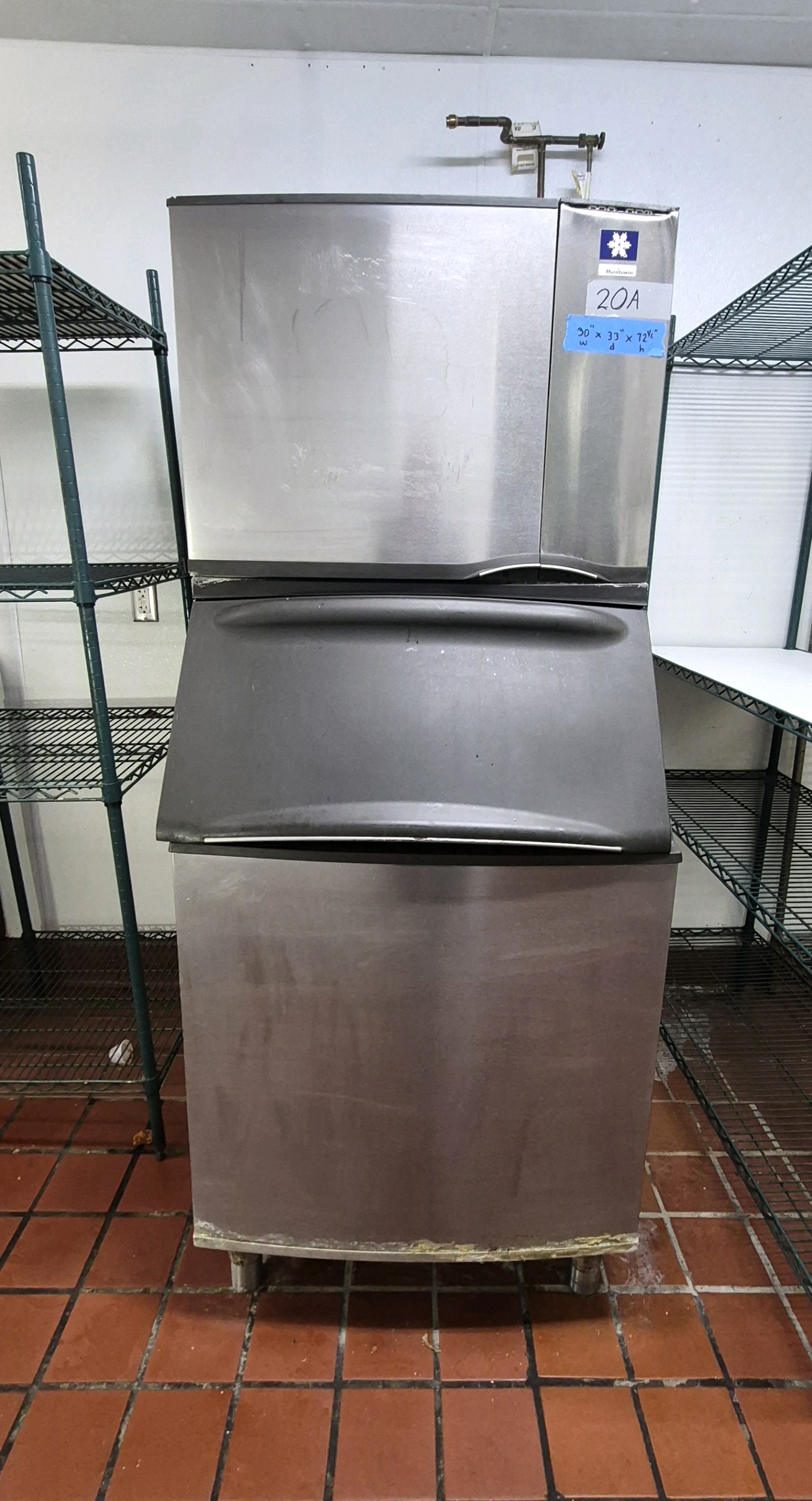 Manitowoc Ice Maker and Ice Hopper