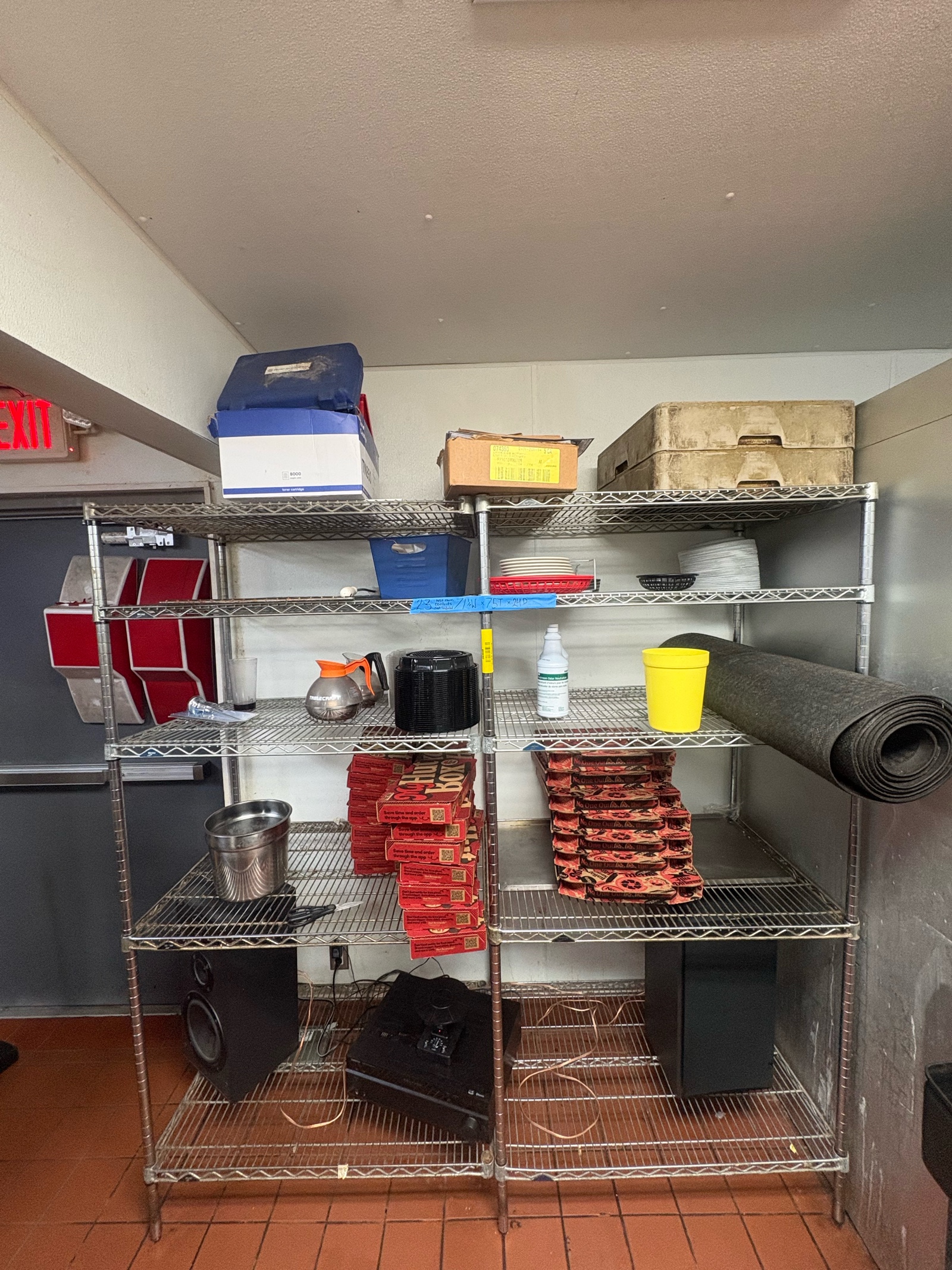 (2) Metro 5-tier Wire Racks Measuring 72W