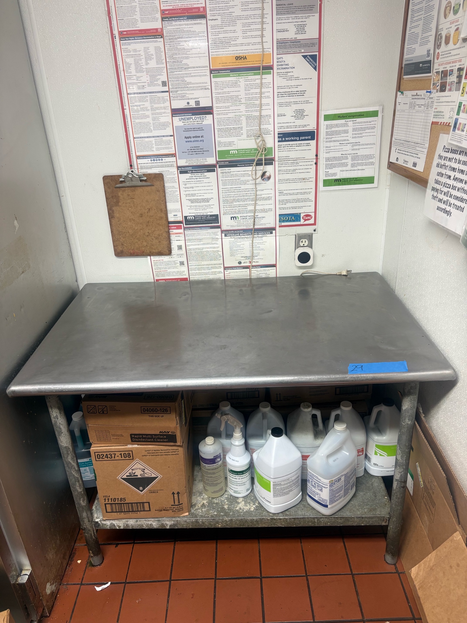 48 Stainless Steel Work Table