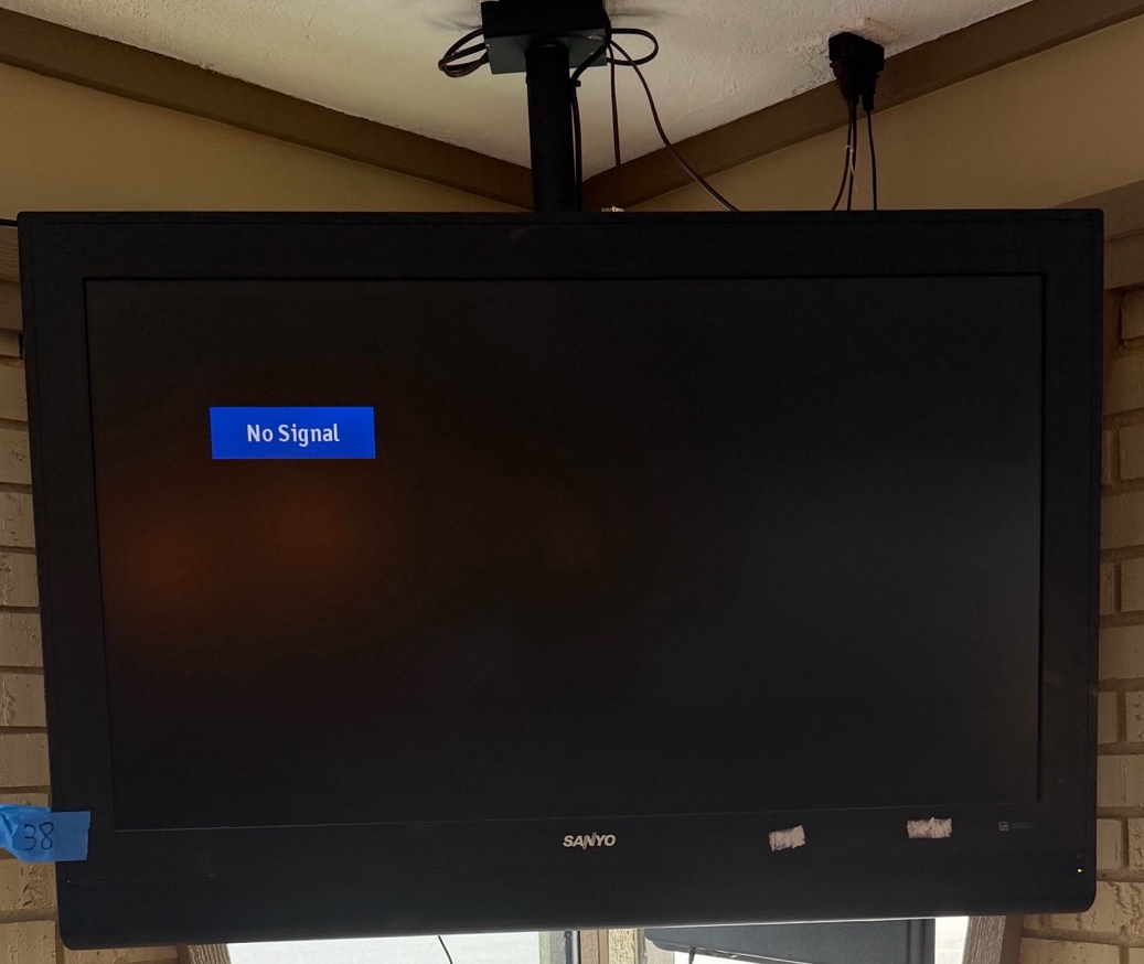 Sanyo 42 LCD TV with ceiling Mount