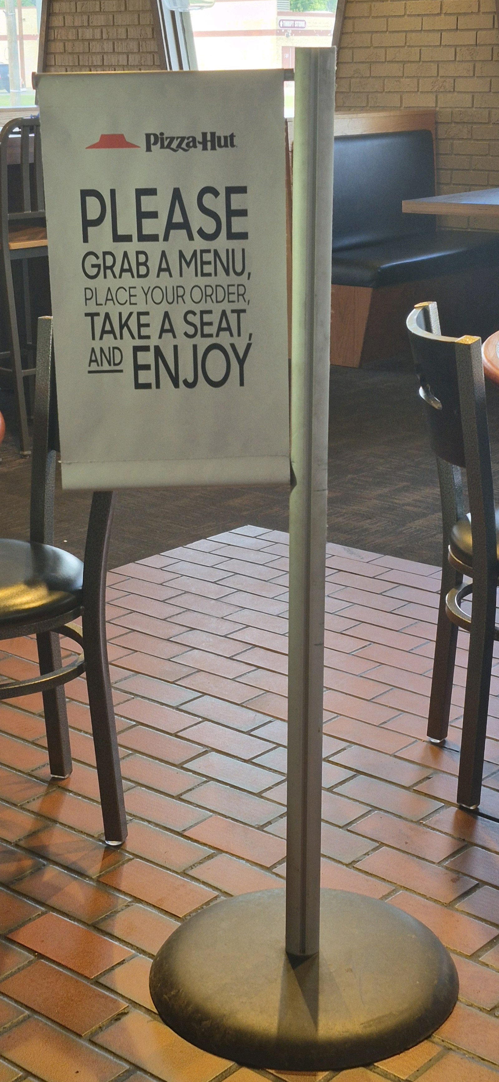 Lobby Be Seated Sign