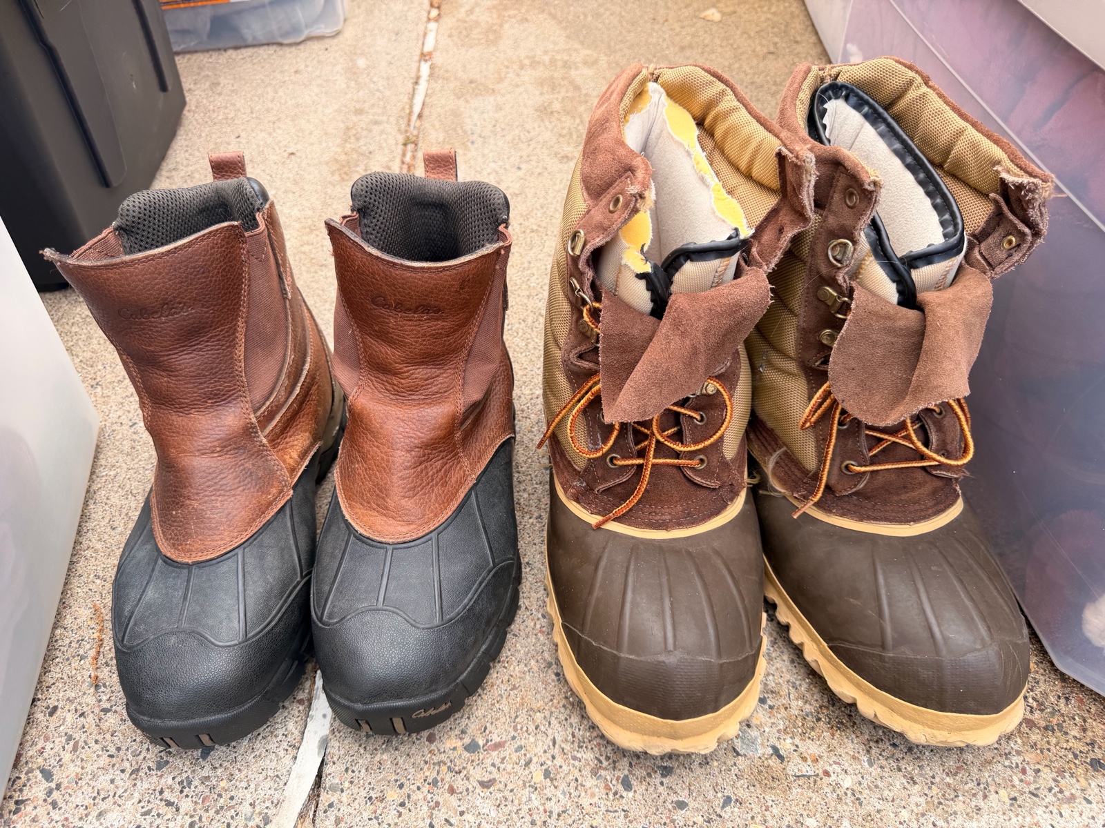 Mens Cabela Work boots Lot of 2 size 11 12