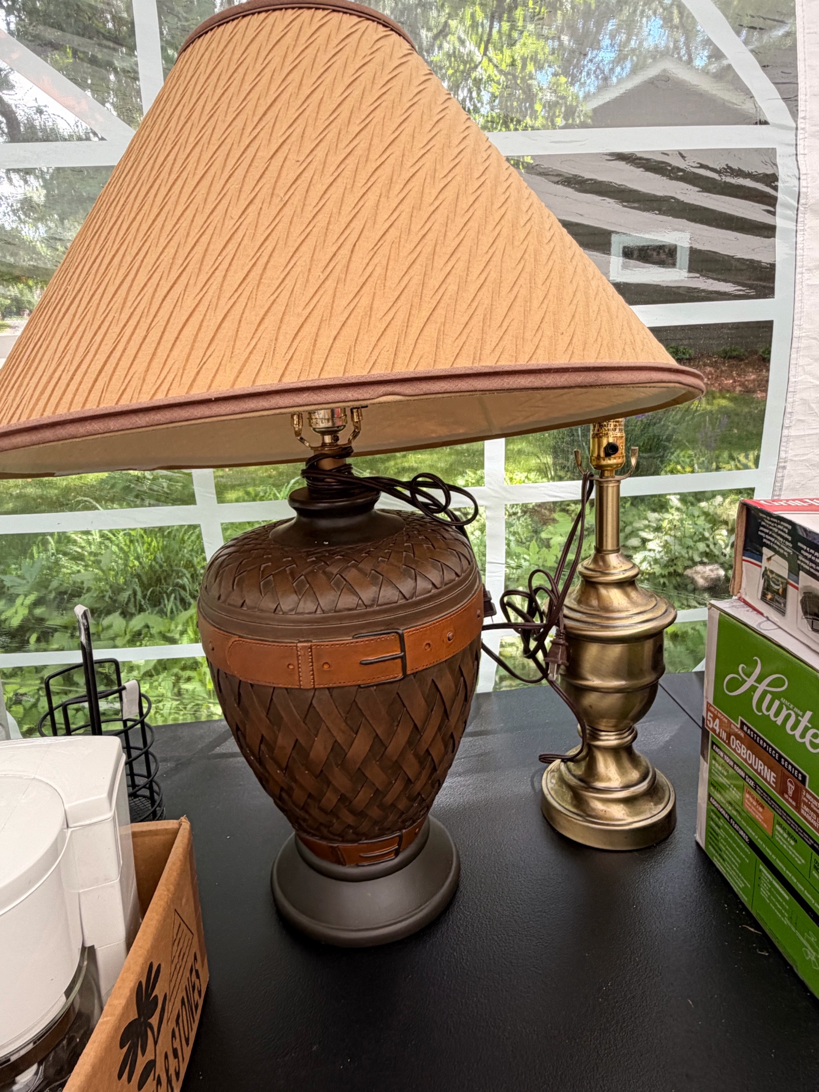 Lot of Two lamps One Large