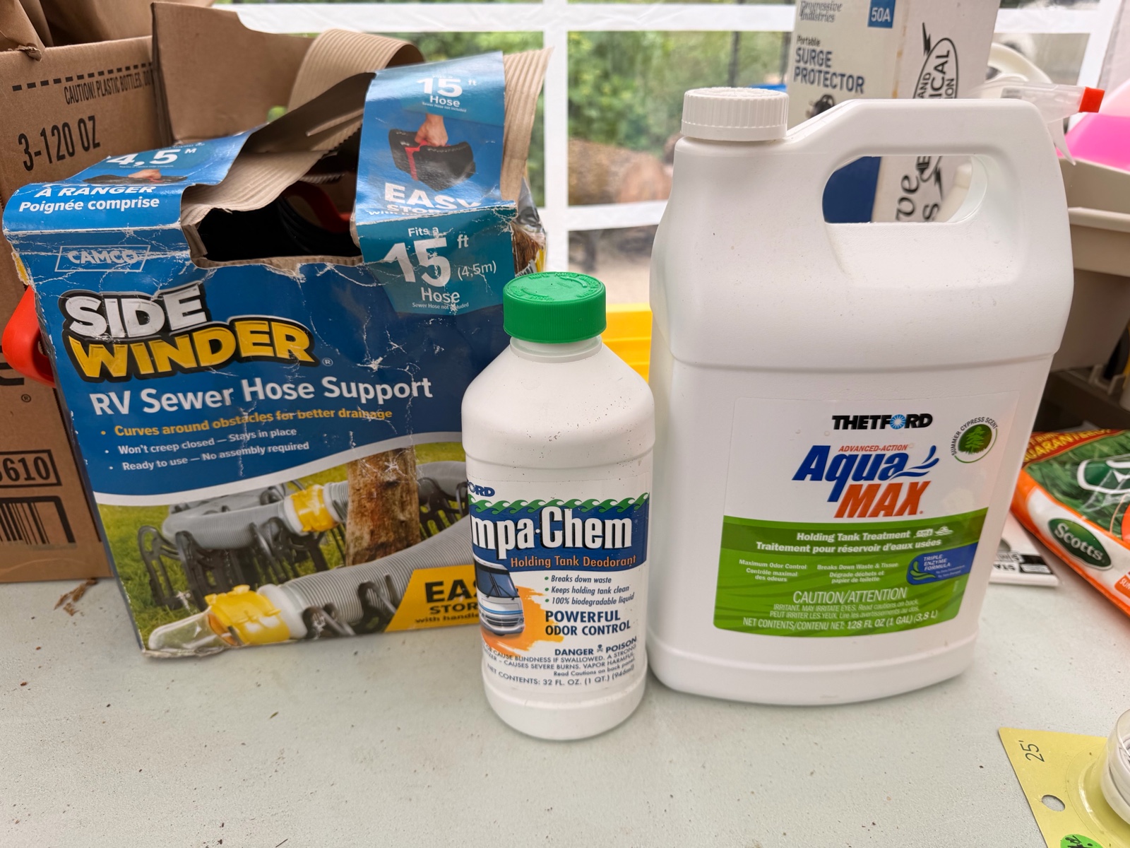 RVCamper Lot - Sewer Hose & Holding Tank deodorant & Treatment