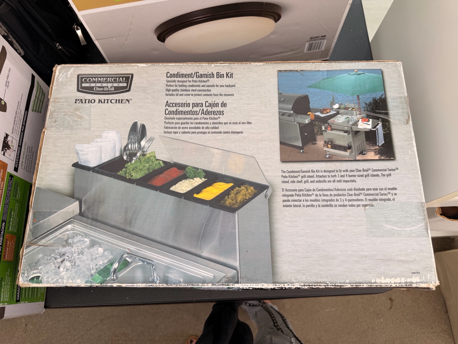 Char-Broil Commercial Series Patio Kitchen Condiment & Garnish Bin Kit