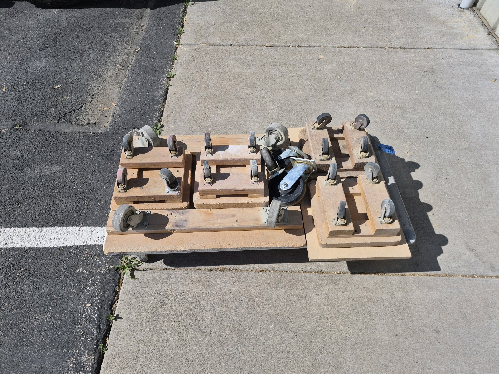(4) Custom made floor dollies